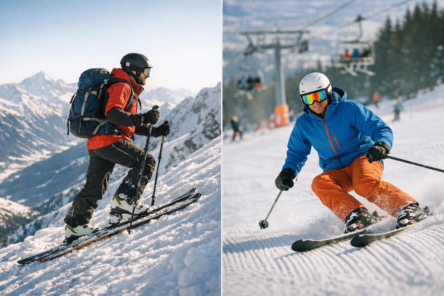 découvrez les principales différences entre le ski de randonnée et le ski de piste, leurs techniques, équipements et expériences uniques pour choisir votre style de glisse.