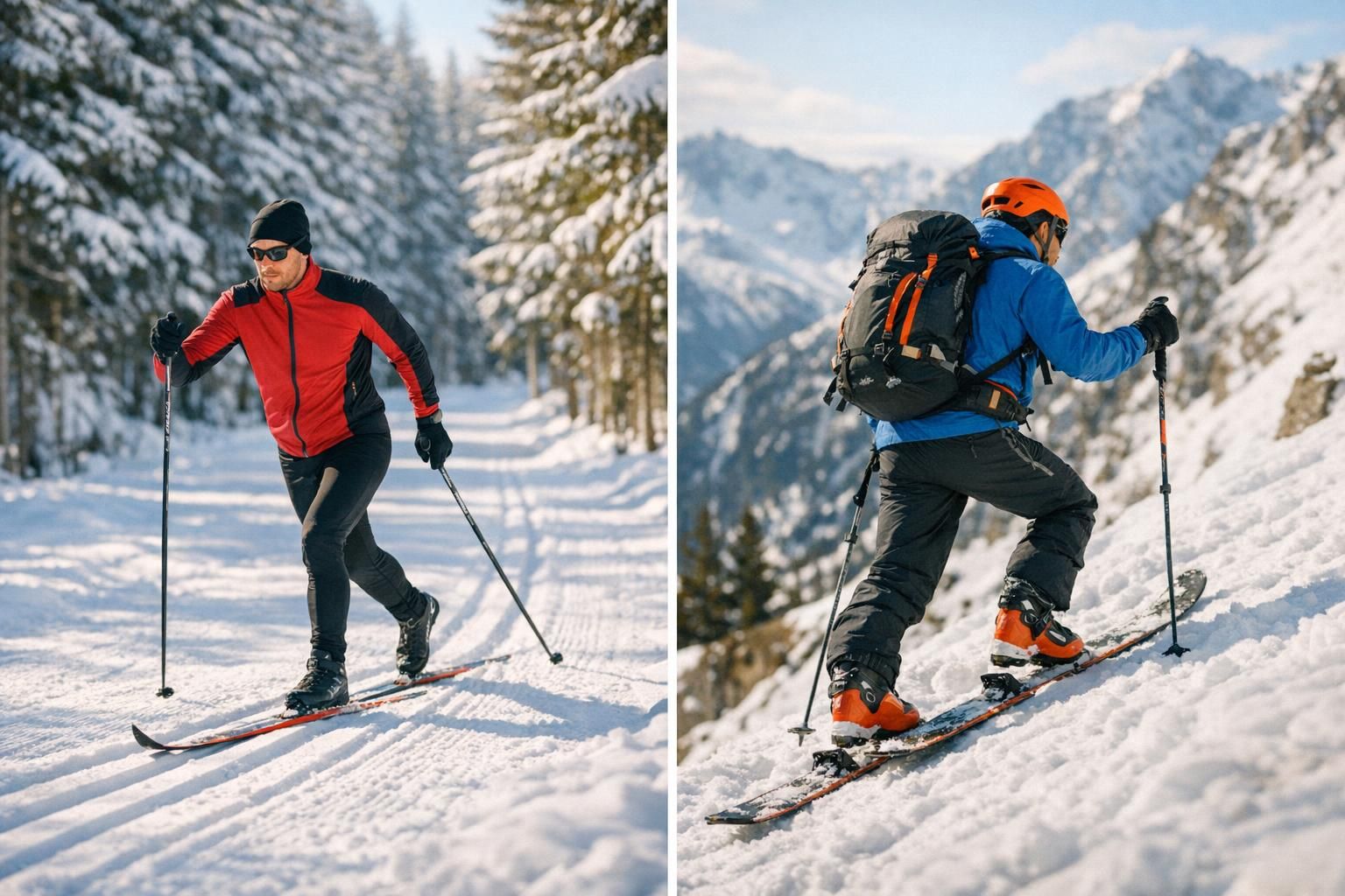 découvrez les principales différences entre le ski de fond et le ski de randonnée, deux disciplines de ski aux techniques et pratiques distinctes, pour mieux choisir votre activité hivernale.
